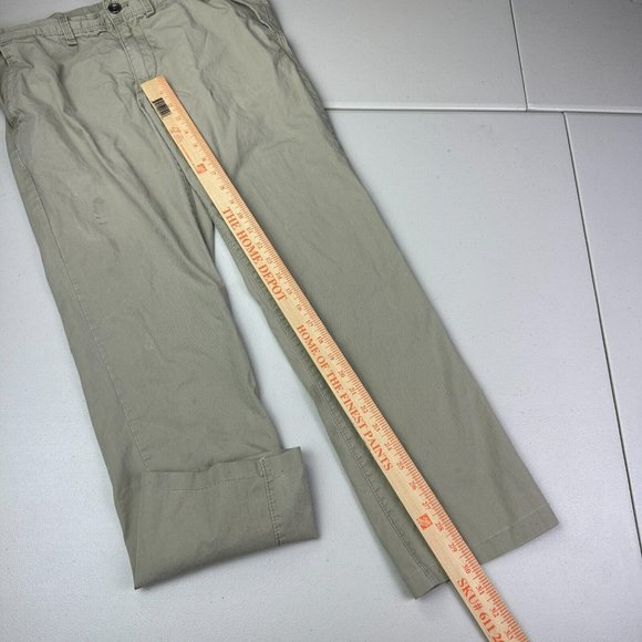Express Mens 32x32 Cotton Tan Camel Khaki Chino Pants‎ - Picture 9 of 10